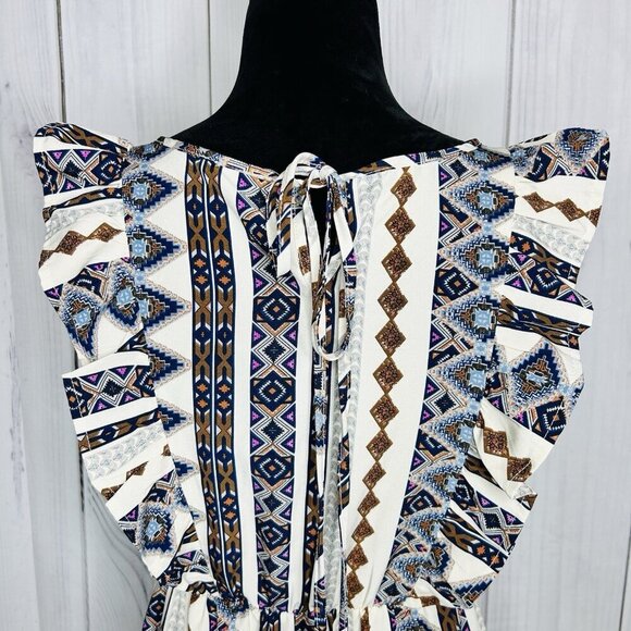 Shein Geometric Print Maxi Dress Women’s Multicolor Casual Dress New Sz M - Picture 13 of 13